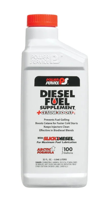 G5573246. POWER SERVICE PRODUCTS 1025 Diesel Fuel Supplement,Amber,32 oz