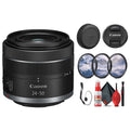 RF 24-50mm f/4.5-6.3 IS STM Lens ( RF) Optical Image Stabilization, for Vlogging or Shooting Stills (5823C002) + Filter Kit + Cap Keeper + Cleaning Kit