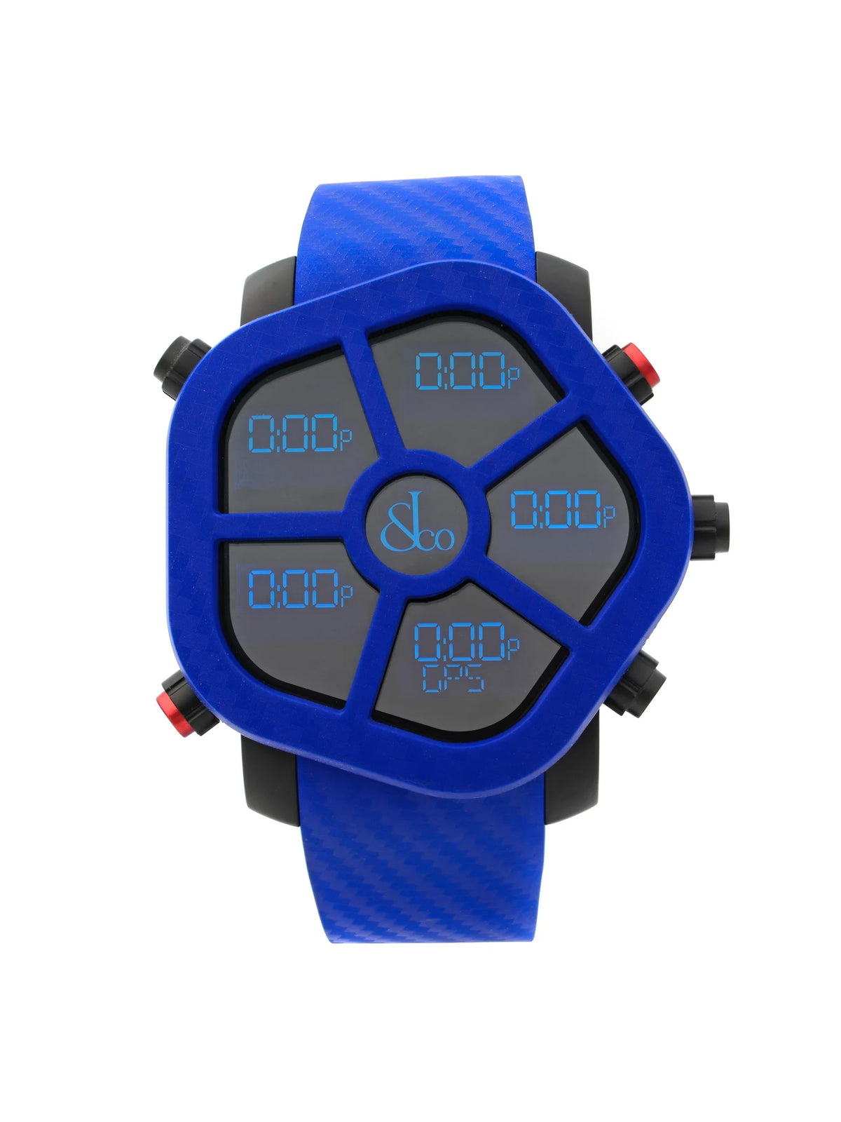 Ghost Carbon Bezel Blue Analog Quartz Men Watch GH100.11.NS.PC.ANE4D. Jacob & Co