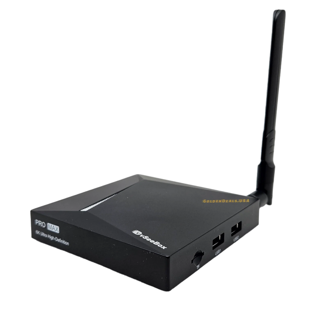 2024 New vSeeBox Pro Max Bundle with Remote Control, 8K HDMI Cable, 64GB TF Card, 64GB USB Drive, WiFi Extender, Backlit Keyboard, Detailed Setup Guide - Android 11, 4GB RAM, 32GB Storage