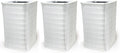 Nispira Collapsible True HEPA Particle Activated Charcoal Filter Replacement appropriate with Blueair Blue Pure 121 Large Air Purifier 620 SQ.FT | Remove Smoke VOCs | 3 Pack