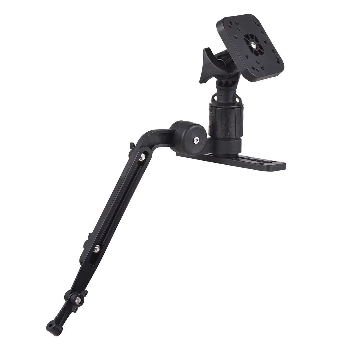 Tomshoo Durable Kayak craft Transducer Mounting Arm, Fish Finder Mount Base Adapter, 360 Degree Swivel