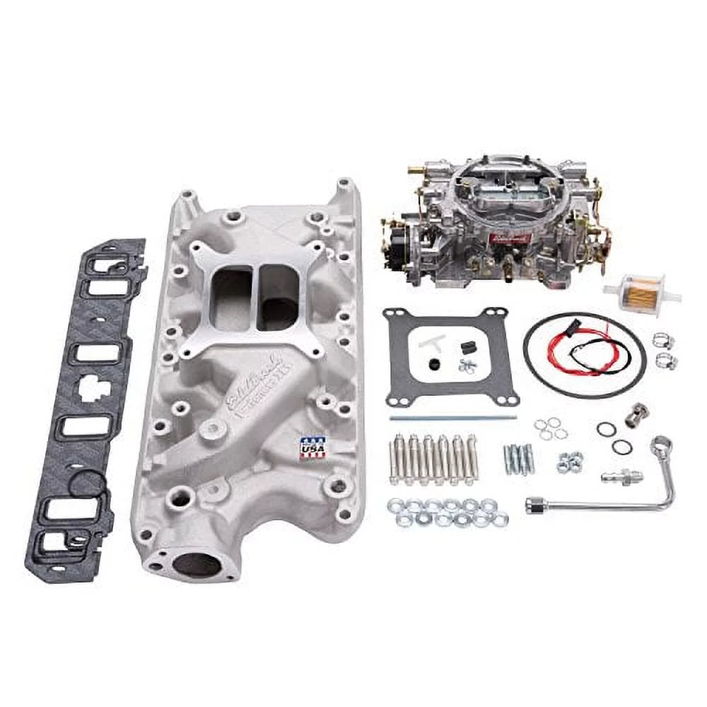 Edelbrock 2031 Single-Quad Manifold And Carb Kit