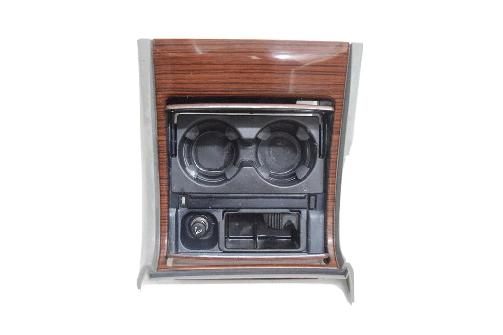Center Console Cup Holder Woodgrain + Gray appropriate With 03 04 05 06 Cadillac Escalade