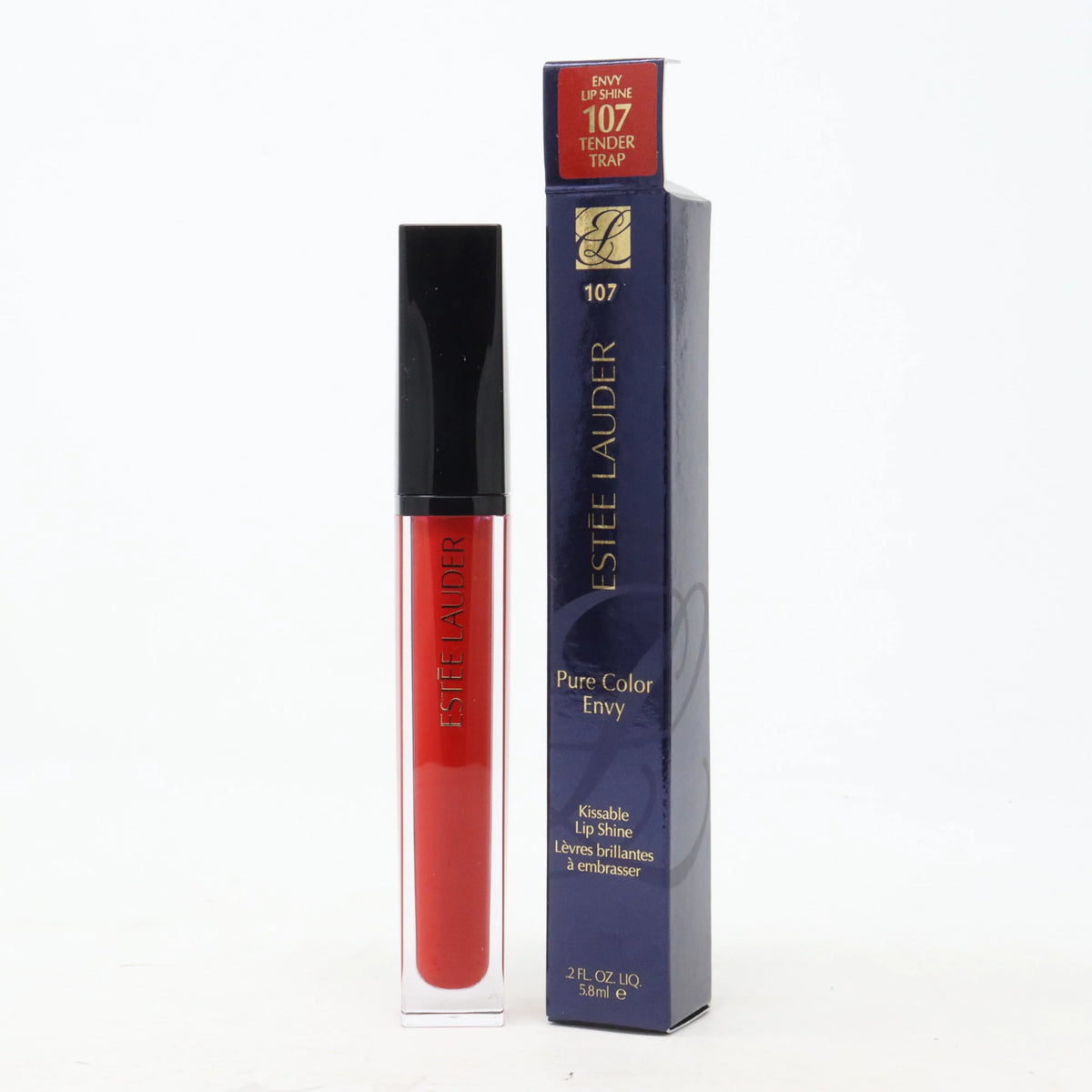 / 5.8 ml •• (Tender Trap). Estee Lauder Pure Color Envy Kissable Lip Shine Lip Gloss, 0.20 oz