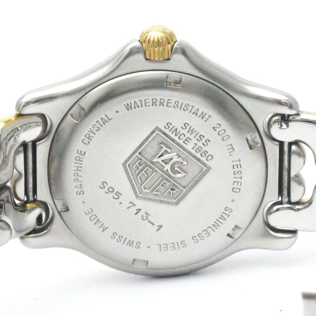 Pre-Owned Polished TAG HEUER Sel 200M Gold Plated Steel Mid Size Watch S95.713 BF568511 (Good)