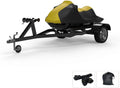 Weatherproof Jet Ski Covers for Yamaha EXR 2020 - Yellow/Black Color - All climate - Trailerable - Protects from Rain, Sun, UV Rays, and More! Includes Trailer Straps and Storage Bag