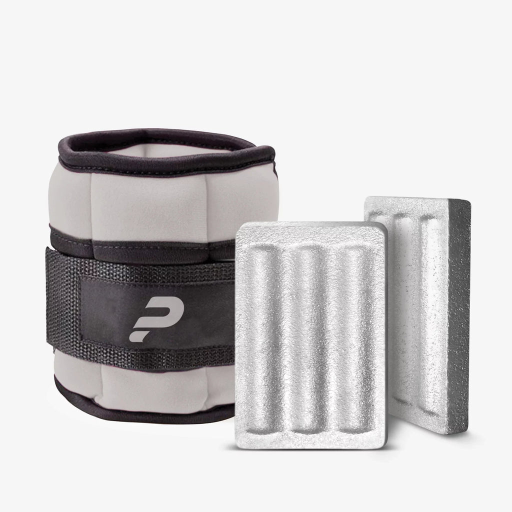 Power Wearhouse Comfortable & With 'Cooling Technology' Power Wrist-Ankle Weights, Gray, 2 x 2.5lbs