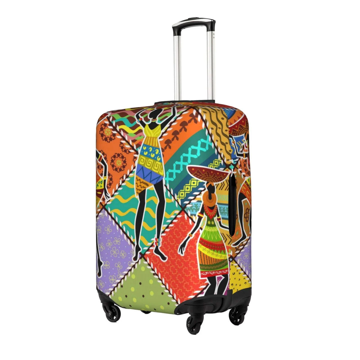 Kll Dancing African Womans Luggage protector Suitcase protector Suitcase Protector-