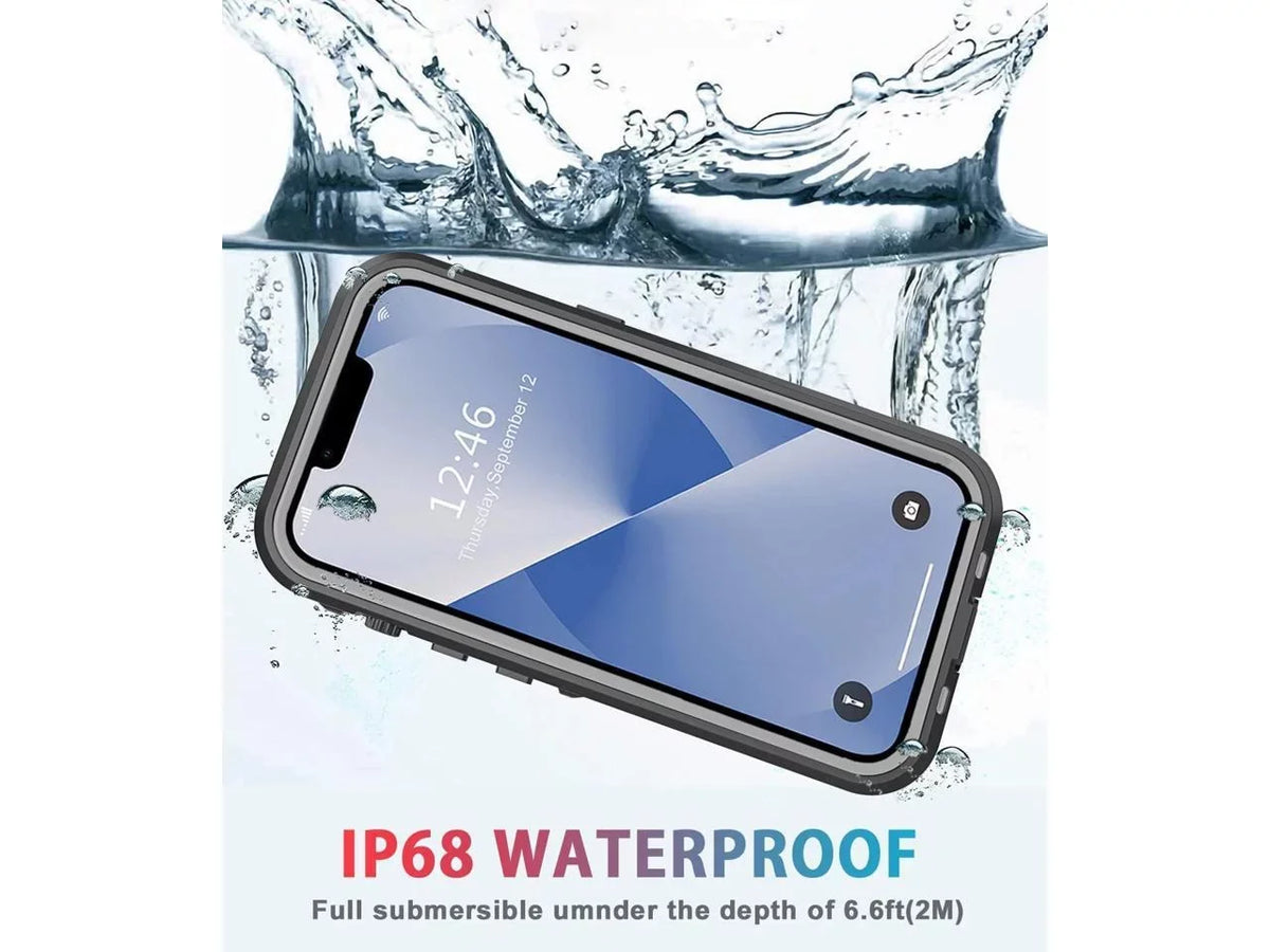 For iPhone 13 Case Waterproof Shockproof Dustproof Full-Body with Built-in Screen Protector,Underwater Full Sealed protector Protective for iPhone 13 6.1 inch
