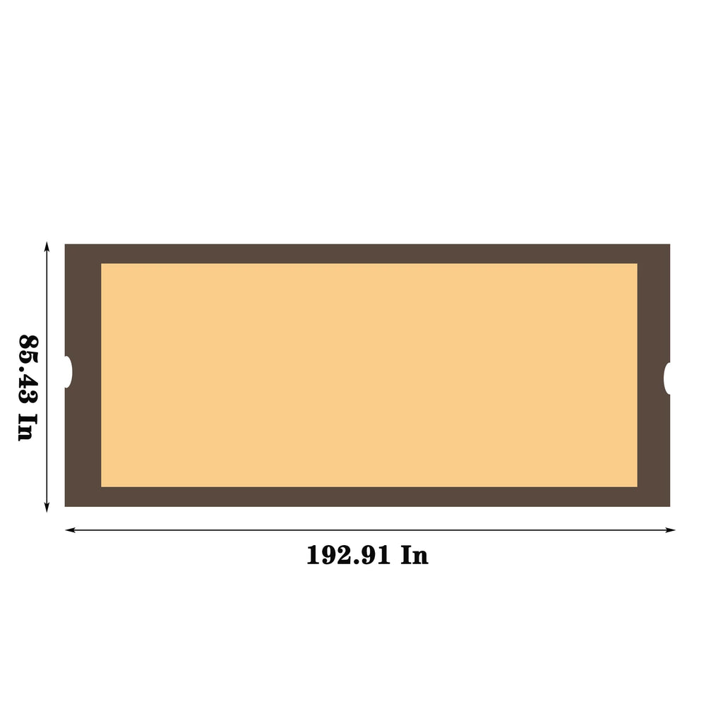Universal Canopy wrap Replacement for 12x9 Ft Curved Outdoor Pergola Structure