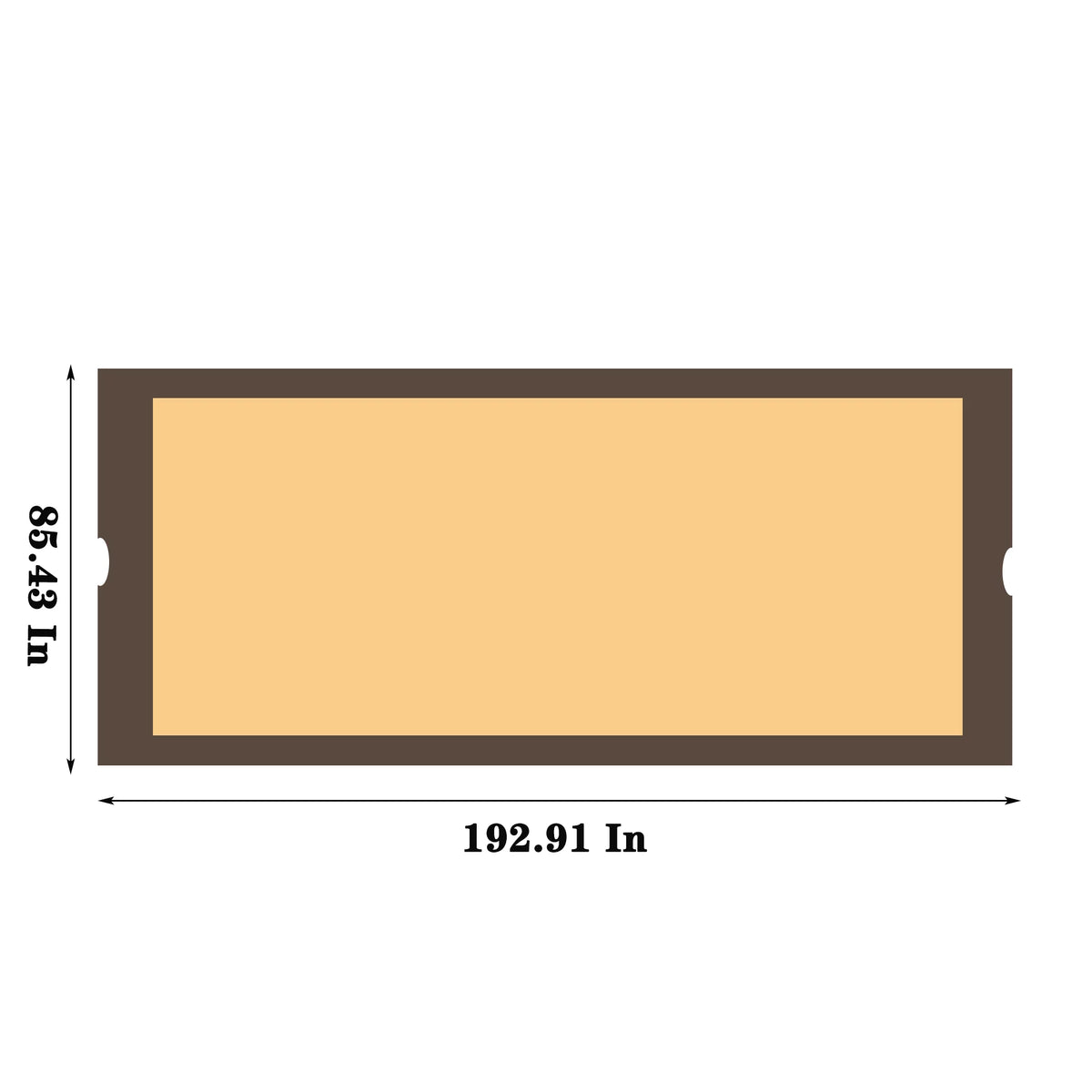 Universal Canopy wrap Replacement for 12x9 Ft Curved Outdoor Pergola Structure