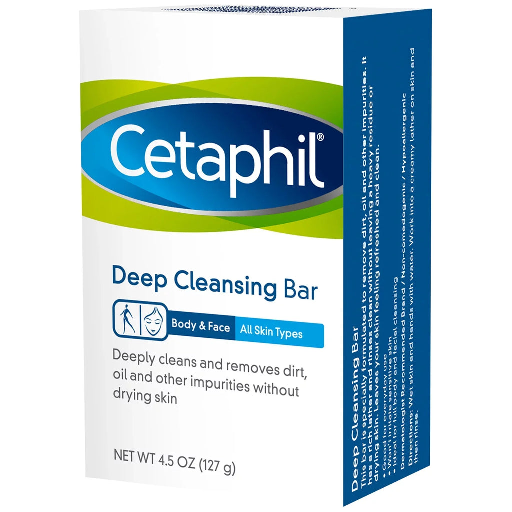 Box. CetaphilÂ® Deep Cleansing Bar 4.5 oz