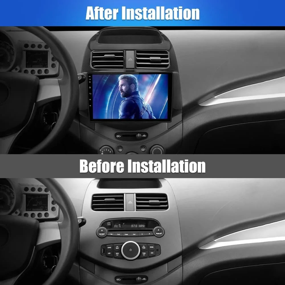 2G+32G 9 inch Car Radio Stereo for Chevy Spark 2013 2014 2015 with Wireless Android Auto  carplay