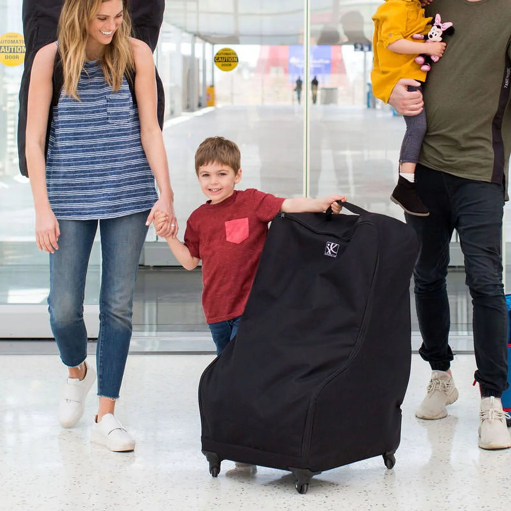 Childress Spinner Wheelie Deluxe Padded Car Seat Travel Bag and Carrier, Black. J.L
