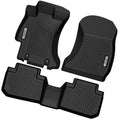Ledkingdomus Floor Mats for 2019-2024 Subaru Forester 3D TPE Rubber Front & 2nd Seat 2 Row Liner Set All-climate
