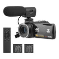 Andoer-2 Camcorder,IR Vision -shake Remote + Carry 4K Video 18X 3.0 Inch + Remote + DV 56MP 18X 2pcs Batteries + Batteries + Remote Video Camera WiFi -shake 2pcs Batteries WiFi DV 56MP 3.0 Inch IPS