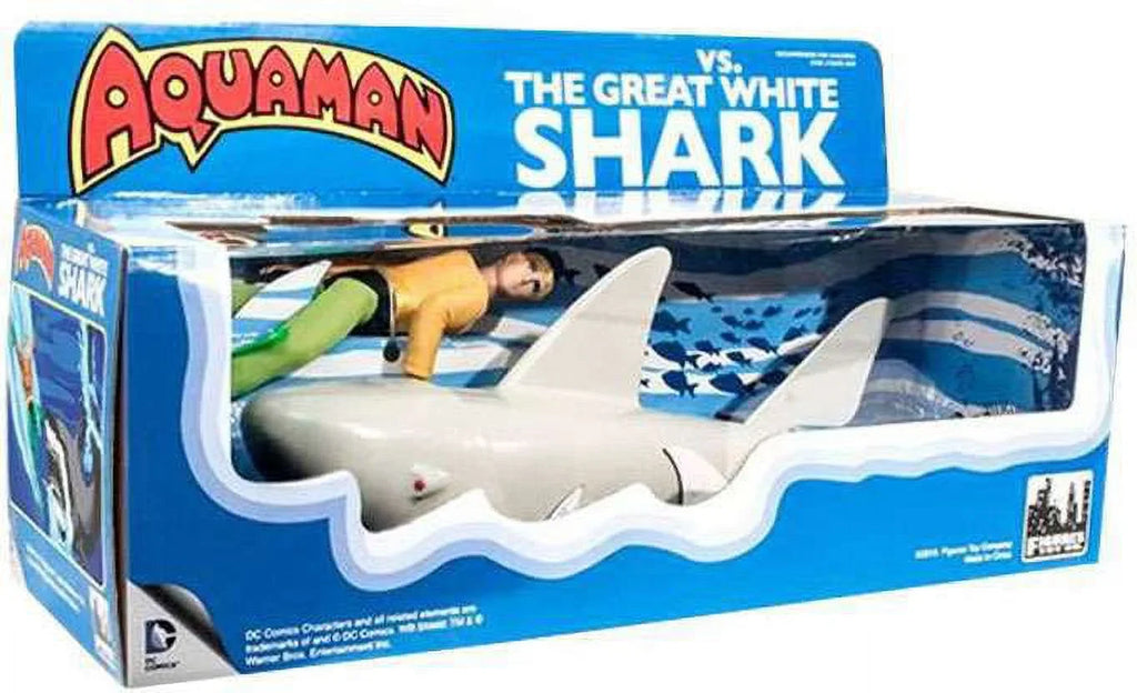 The excellent White Shark Retro Action Figure. DC Retro Aquaman Vs