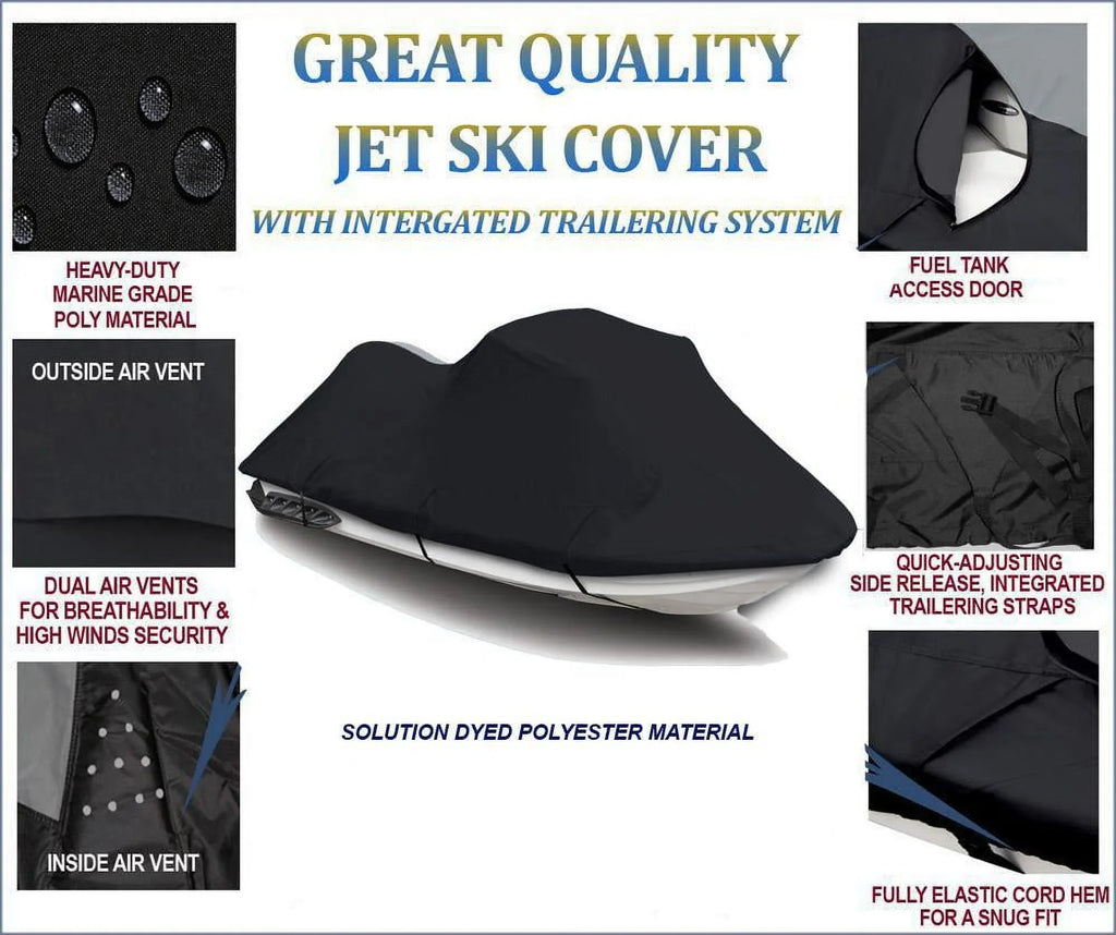BLACK PWC 600D JET SKI shield suitable for Sea Doo Sea-Doo GTS Inter 2000 2001 Jet Ski Watercraft wrap PWC wrap Jet Ski
