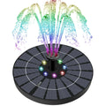 Solar Power moisture Fountain Pump Bird Bath 6LED Floating Pond Pool Outdoor Garden