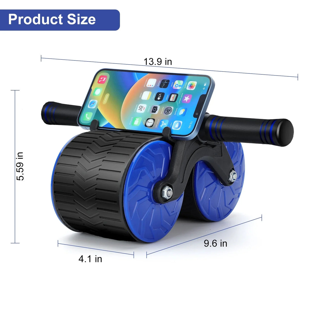 Abdominal Wheel for Abs Workout Training Muscle Strength at Home Gym - Beginner to Advanced Fitness Equipment. Ab Roller Wheel, Automatic Rebound Abdominal Wheel for Core Strength Training