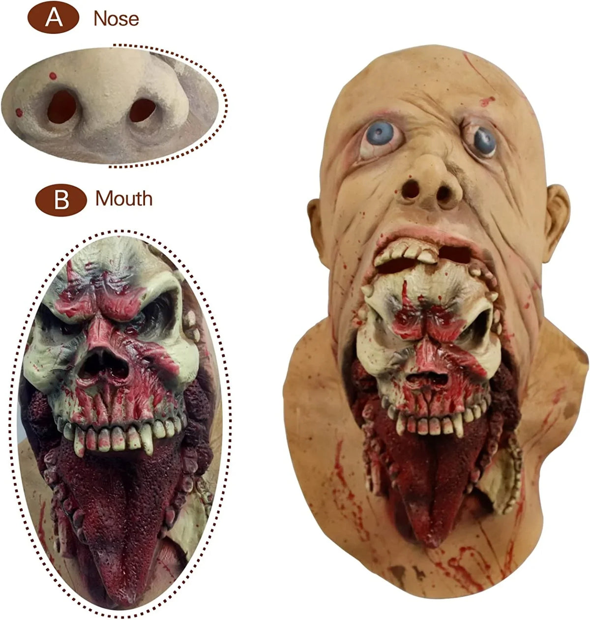 Skull Destroyer Latex Mask