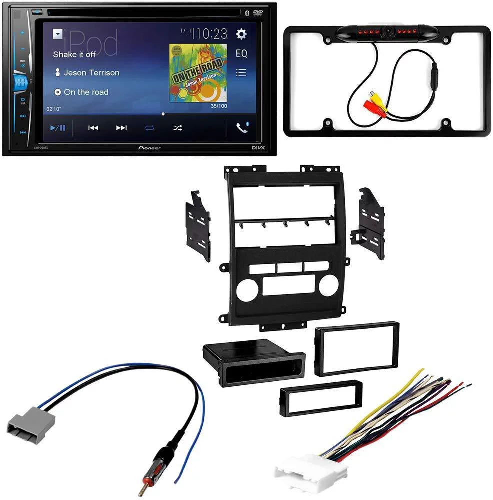 KIT2622 Bundle with Pioneer Multimedia DVD Car Stereo and Installation Kit - for 2009-2012 Nissan Frontier / Bluetooth Touchscreen, Backup Camera, Double Din Mounting Dash Kit